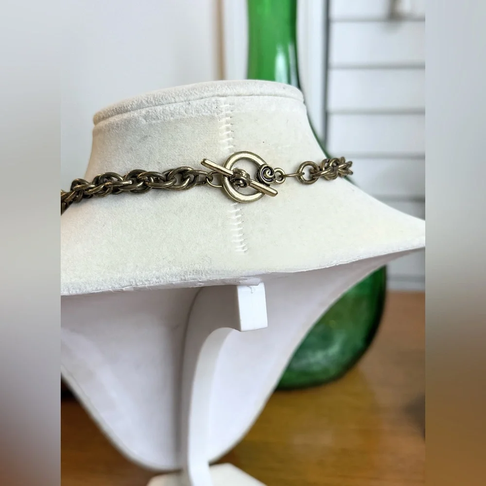 Vintage Vatican Religious Medallion Pendant Necklace Large Crest Chain - Picture 7 of 8